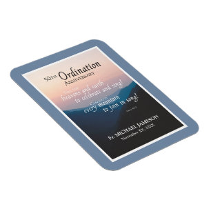 50th Anniversary of Ordination Congratulations Magnet