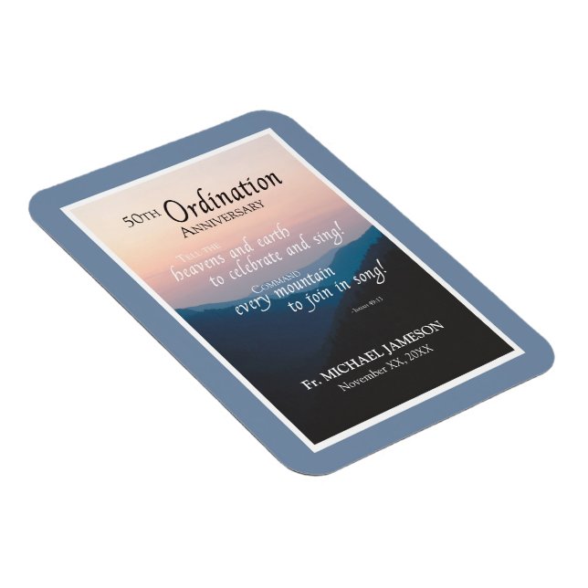 50th Anniversary of Ordination Congratulations Magnet (Right Side)