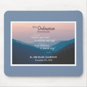 50th Anniversary of Ordination Congratulations Mouse Pad