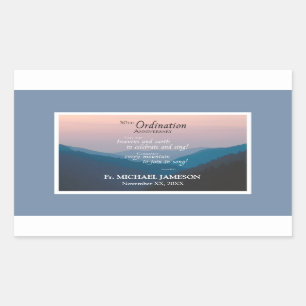 50th Anniversary of Ordination Congratulations Rectangular Sticker
