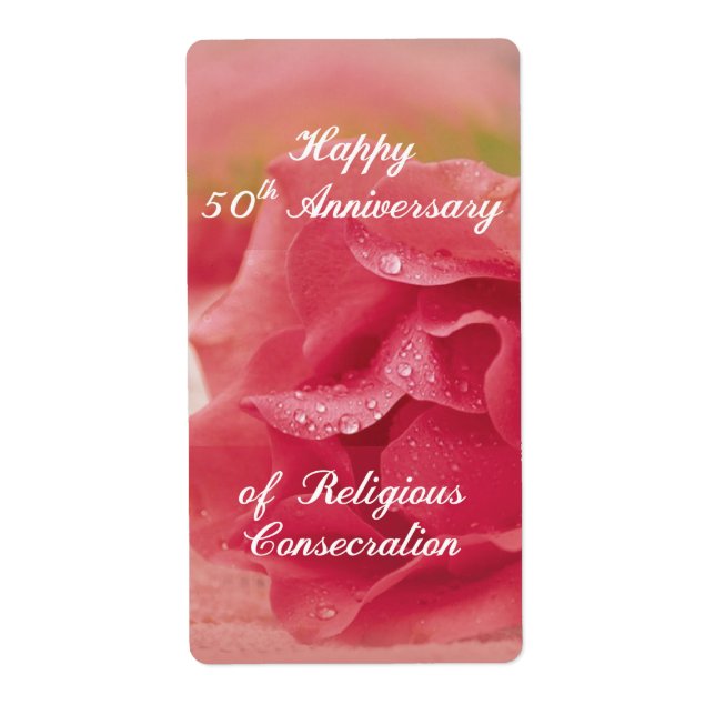 50th Anniversary of Religious Consecration Rose (Front)
