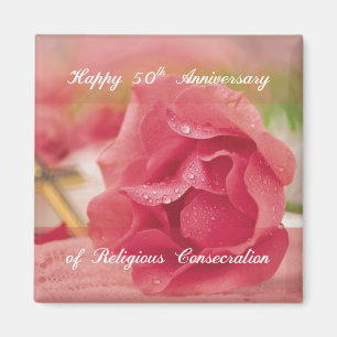 50th Anniversary of Religious Consecration Rose Magnet