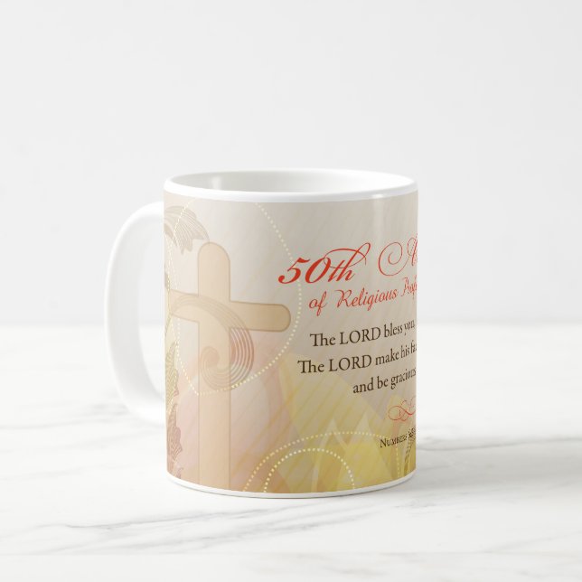 50th Anniversary of Religious Profession, Nun Coffee Mug (Front Left)