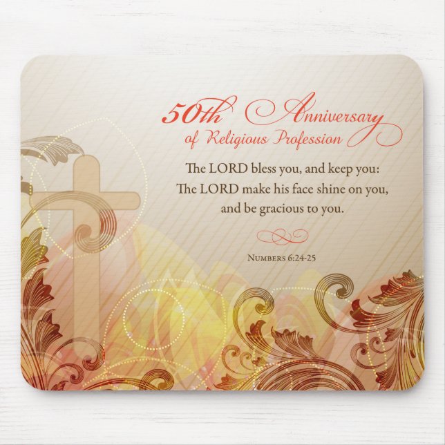 50th Anniversary of Religious Profession, Nun Mouse Pad (Front)
