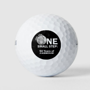 50th anniversary of the moon landing. golf balls