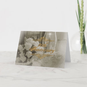 50th anniversary part invitation card elegant