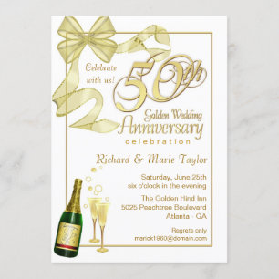 50th Anniversary Party - Bargain Invitations
