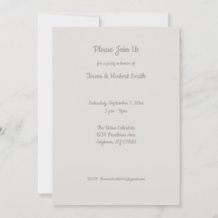 50th Anniversary Party Custom Cake  Invitation