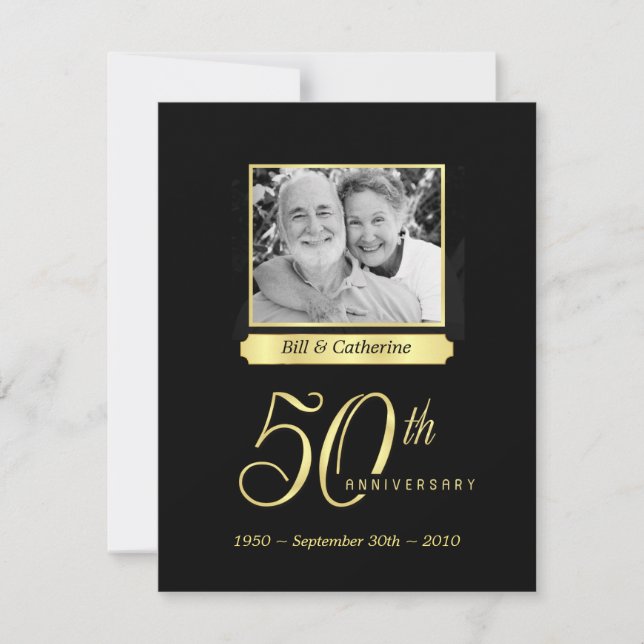 50th Anniversary Party - Custom Photo Invitations (Front)