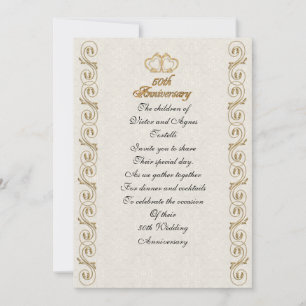 50th anniversary party for parents invitation