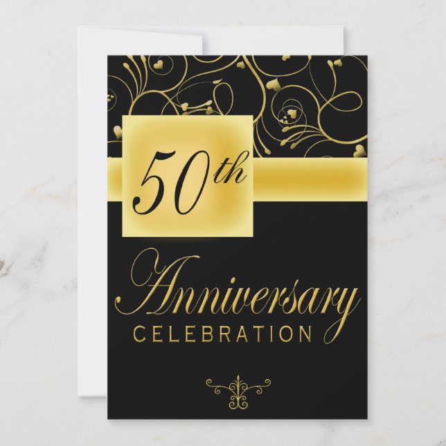 50th Anniversary Party Invitation (Front)