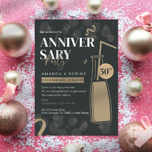 50th Anniversary Party Invitations