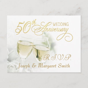 50th Anniversary Party - RSVP Reply Cards