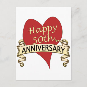50th. Anniversary Postcard