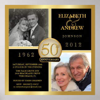 50th Anniversary Square Poster - 2 photos
