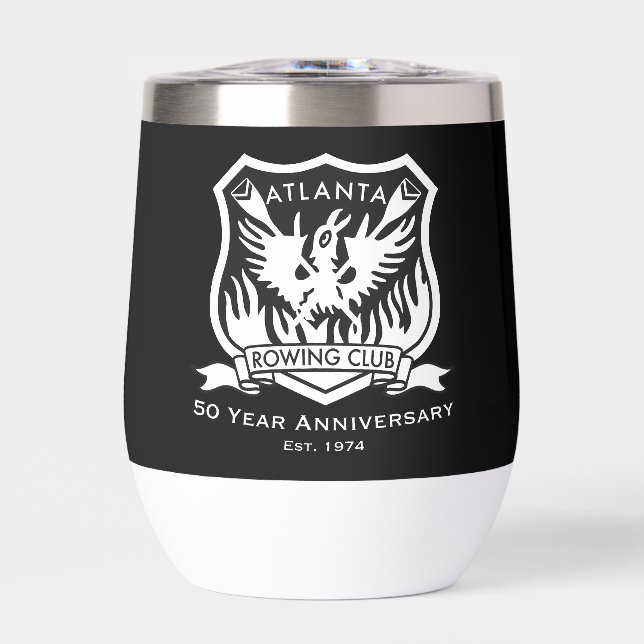 50th Anniversary Stemless Wine Tumbler 11 oz (Front)