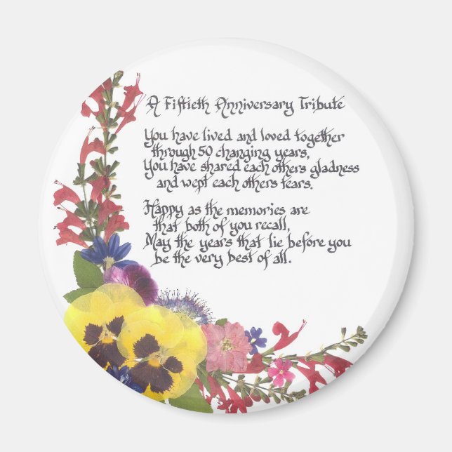 50th Anniversary Tribute Magnet (Front)