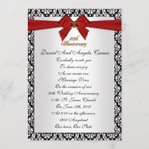 50th Anniversary vow renewal Invitation