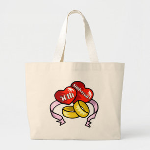 50th anniversary w large tote bag