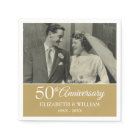 50th Anniversary Wedding Photo Elegant Golden