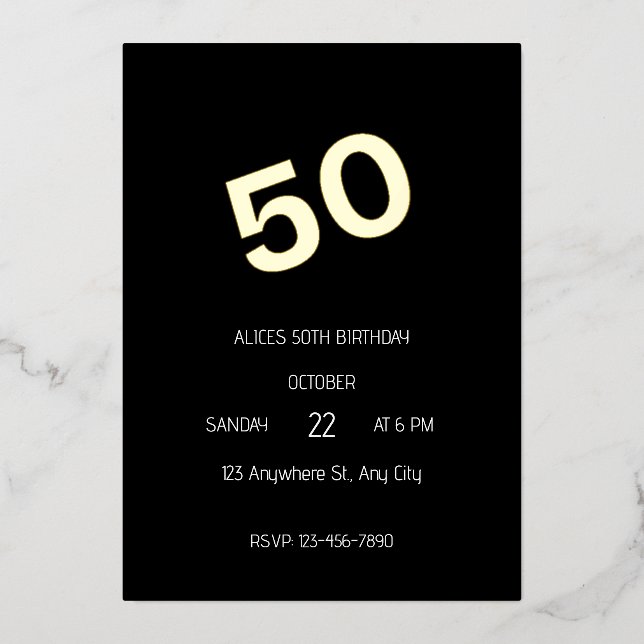 50th birthday (Front)