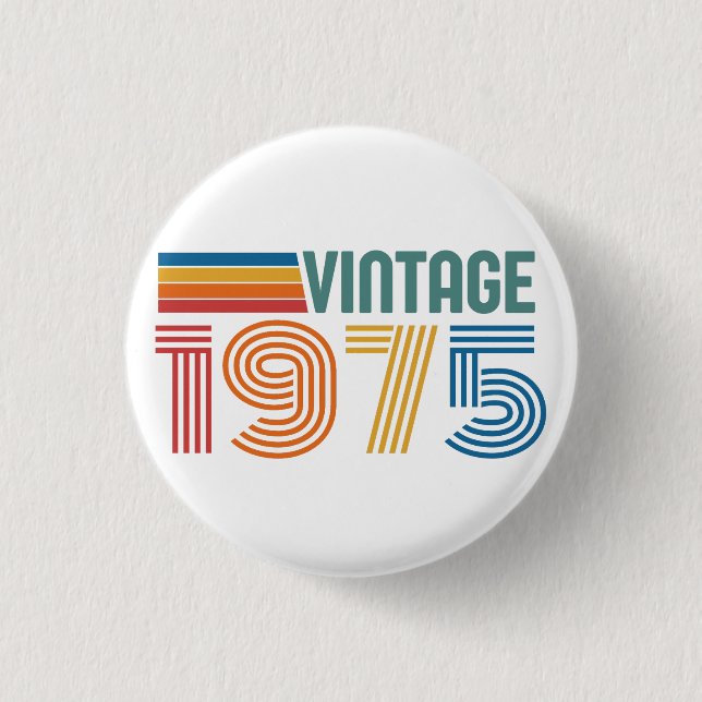 50th Birthday 3 Cm Round Badge (Front)