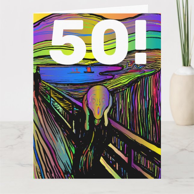 50TH BIRTHDAY 50 FUNNY GREETING CARD (Front)