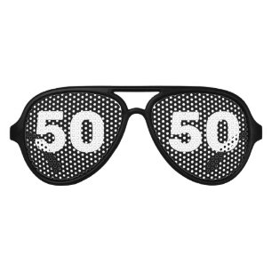 50TH BIRTHDAY 50 party SUNGLASSES SHADES