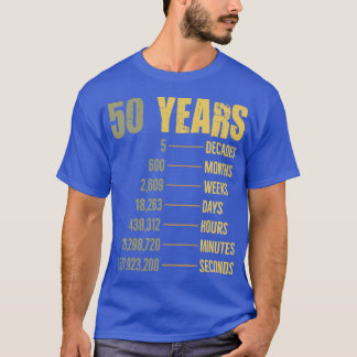 50th Birthday 50 Year Old Funny Quote Gift T-Shirt