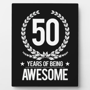 50th Birthday (50 Years Of Being Awesome) Plaque