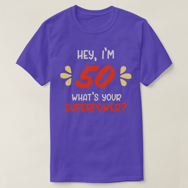50th Birthday 5 T-Shirt (Design Front)