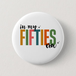50th Birthday 6 Cm Round Badge