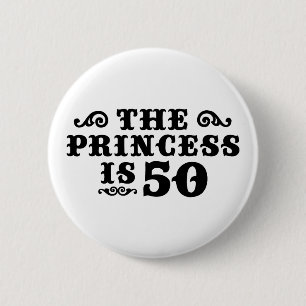 50th Birthday 6 Cm Round Badge