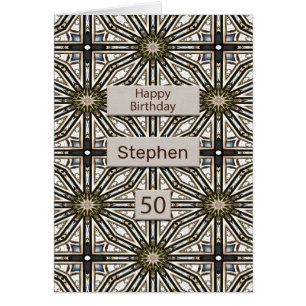 50th Birthday Abstract Mandala Design