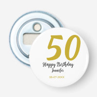 50th birthday add name date year black template go