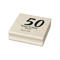 50th birthday add name date year black template go