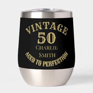 50th Birthday Aged to Perfection Custom Name Year 
