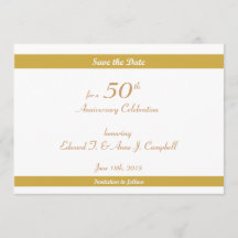 50th Birthday/Anniversary Save the Dates