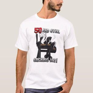 50Th Birthday BBQ Quote "Smoking Hot" Grill Party T-Shirt