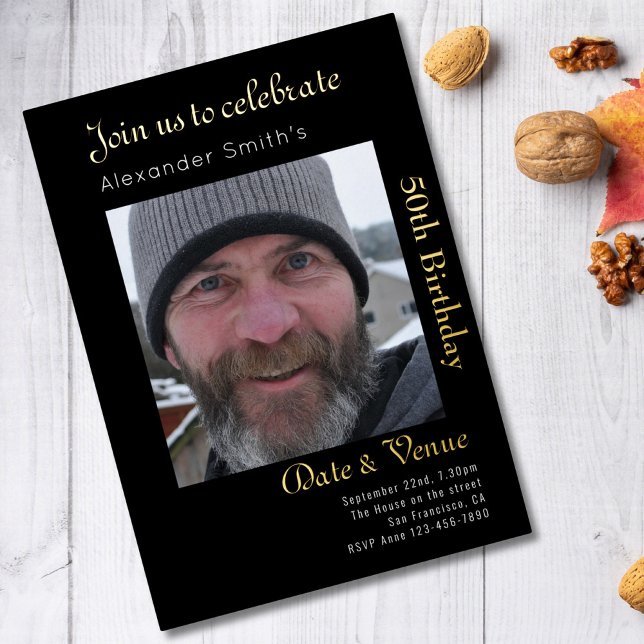 50th Birthday Black Gold (Creator Uploaded)