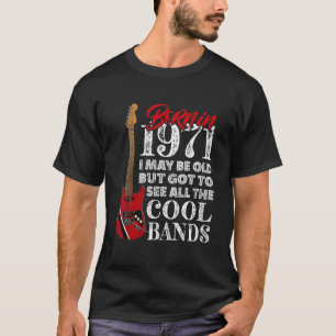 50th Birthday Born In 1971 I Electric Guitar I Ro T-Shirt