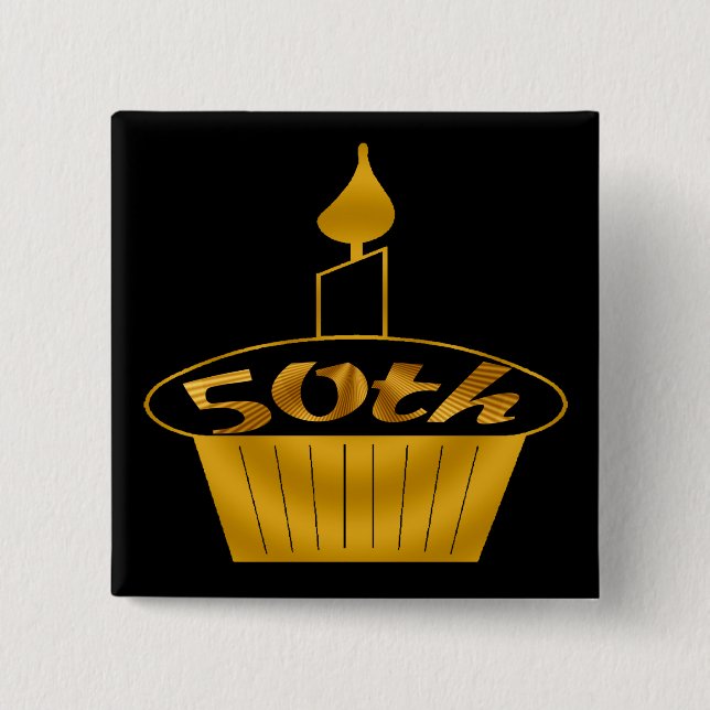 50th Birthday Button (Front)