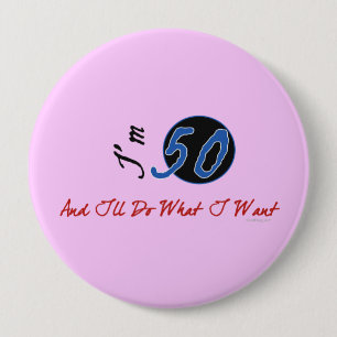 50th Birthday Button