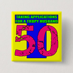 50th Birthday Button