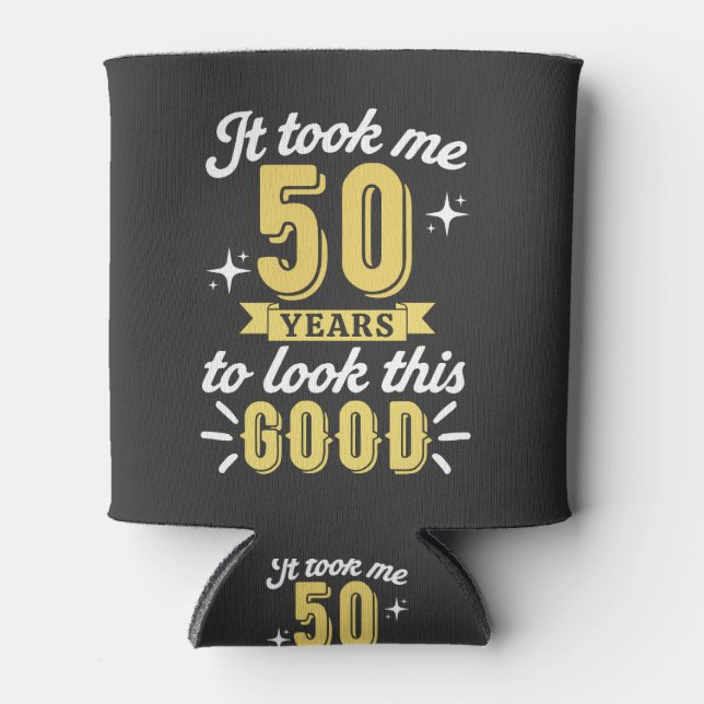 50th Birthday Can Cooler (Front)