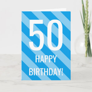 50th Birthday card for 50 year old man or woman