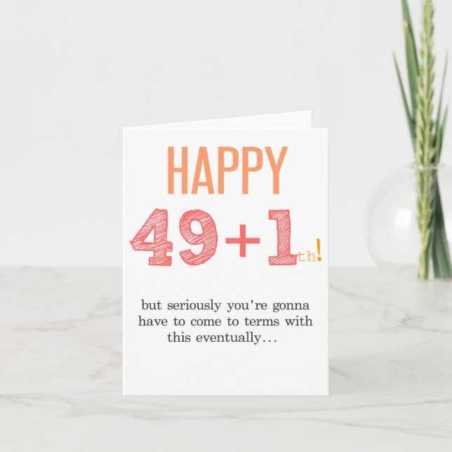 50th birthday Card Funny (Front)