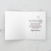 50th Birthday Card with Pink Flamingo (Inside)
