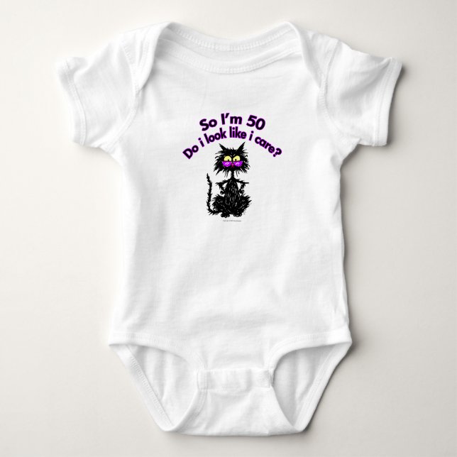 50th Birthday Cat T-Shirt (Front)