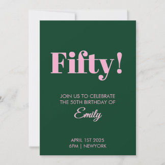 50th Birthday Celebration Card